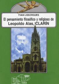 El pensamiento filosófico y religioso de Leopoldo Alas, Clarín