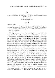 Cartulario de la Iglesia de Santa María del Puerto (Santoña) [V] (Continuación) (LXXVI-XCV)