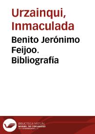 Benito Jerónimo Feijoo. Bibliografía