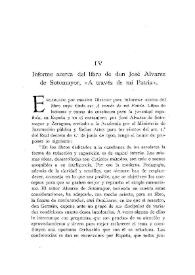 Informe acerca del libro de don José Álvarez de Sotomayor, 