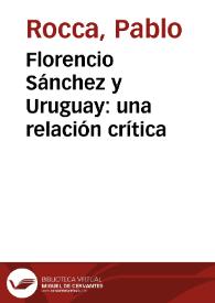 Florencio Sánchez y Uruguay: una relación crítica