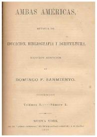 Ambas Américas: revista de Educación, Bibliografía i Agricultura. Volumen 1, núm. 2 (noviembre 1867)