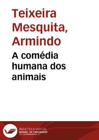A comédia humana dos animais