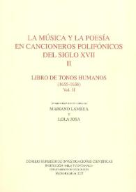 Libro de tonos humanos (1655-1656). Vol.2