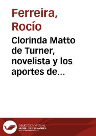 Clorinda Matto de Turner, novelista y los aportes de Antonio Cornejo Polar al estudio de la novela peruana del siglo XIX
