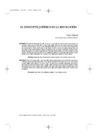 El concepto jurídico de la revolución
