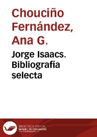 Jorge Isaacs. Bibliografía selecta