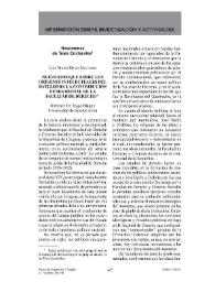 Revista de Hispanismo Filosófico, núm. 14 (2009). Información sobre investigación y actividades