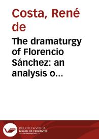 The dramaturgy of Florencio Sánchez: an analysis of 
