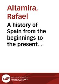 A history of Spain from the beginnings to the present day