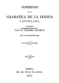 Compendio de la gramática de la lengua castellana