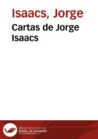 Cartas de Jorge Isaacs