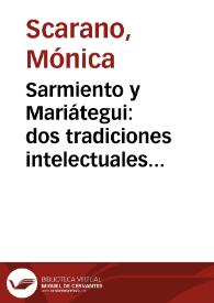 Sarmiento y Mariátegui: dos tradiciones intelectuales en diálogos