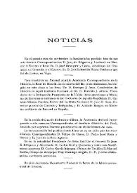 Noticias. Boletín de la Real Academia de la Historia, tomo 78 (enero 1921). Cuaderno I