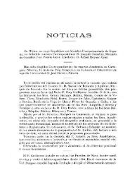 Noticias. Boletín de la Real Academia de la Historia, tomo 78 (febrero 1921). Cuaderno II