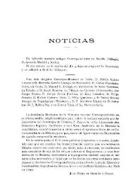 Noticias. Boletín de la Real Academia de la Historia, tomo 78 (abril 1921). Cuaderno IV