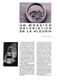 Un mosaico helenístico en La Alcudia
