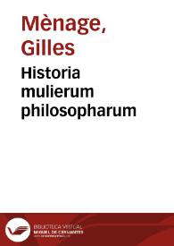 Historia mulierum philosopharum