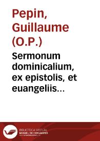 Sermonum dominicalium, ex epistolis, et euangeliis totius anni : pars aestiualis