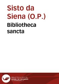 Bibliotheca sancta