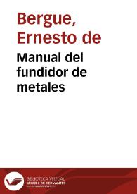 Manual del fundidor de metales