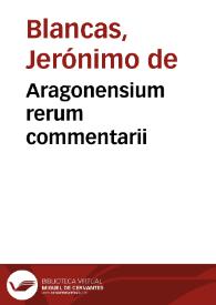 Aragonensium rerum commentarii