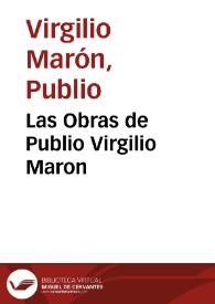 Las Obras de Publio Virgilio Maron