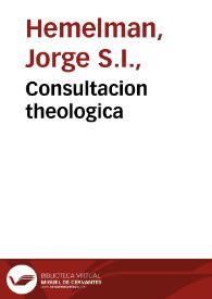 Consultacion theologica