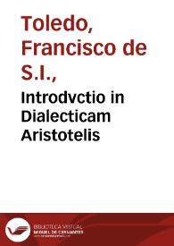 Introdvctio in Dialecticam Aristotelis