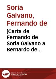 [Carta de Fernando de Soria Galvano a Bernardo de Toro, Córdoba 13-07-1622].