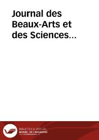 Journal des Beaux-Arts et des Sciences...