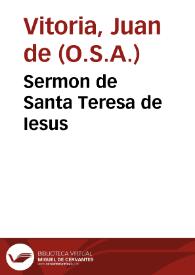 Sermon de Santa Teresa de Iesus