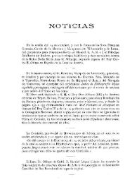 Noticias. Boletín de la Real Academia de la Historia, tomo 79 (noviembre 1921). Cuaderno V