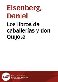 Los libros de caballerías y don Quijote
