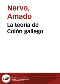 La teoría de Colón gallego