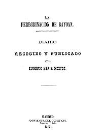 La peregrinación de Bayoan : diario recogido y publicado por Eugenio María Hostos