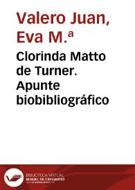 Clorinda Matto de Turner. Apunte biobibliográfico