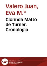 Clorinda Matto de Turner. Cronología