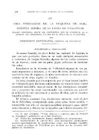 Una fundación de la Duquesa de Alba: Nuestra Señora de la Laura en Valladolid [I]: (Relato histórico, según los documentos que se conservan en el Archivo del Monasterio, y otros de la época de la Fundación)