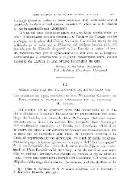 Roma después de la muerte de Bonifacio VIII : un informe de 1305, comunicado por Mecedes Gaibrois de Ballesteros, y anotado y comentado por el profesor H. Finke