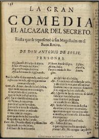 El alcazar del secreto  [1681]