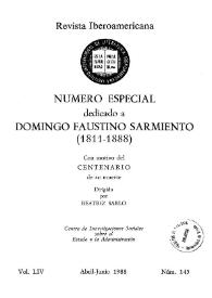 Número especial dedicado a Domingo Faustino Sarmiento (1811-1888), con motivo del centenario de su muerte