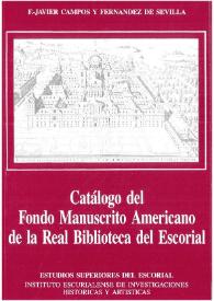 Catálogo del fondo manuscrito americano de la Real Biblioteca del Escorial