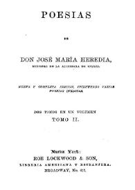 Poesías de Don José María Heredia. Tomo 2