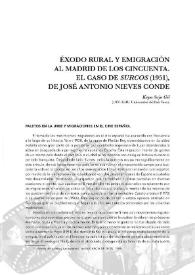 Éxodo rural y emigración al Madrid de los cincuenta. El caso de Surcos (1951), de José Antonio Nieves Conde