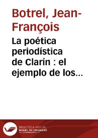 La poética periodística de Clarín : el ejemplo de los cuentos