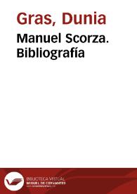 Manuel Scorza. Bibliografía