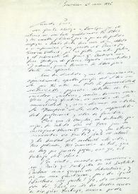 Carta de Juan Marsé a Francisco Rabal. Barcelona, 25 de enero de 1995