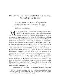 Las grandes colecciones publicadas por la Real Academia de la Historia : Discurso leído ante esta Corporación en la Fiesta del Libro español de 1927