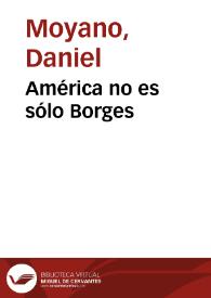 América no es sólo Borges